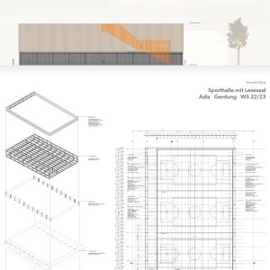 Sporthalle mit Lesesaal, Campus Biberach